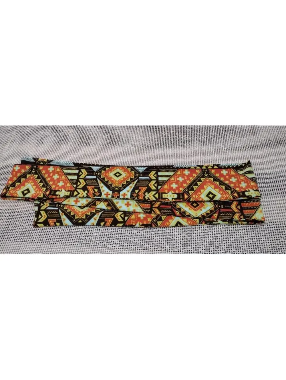 Geometric Diamonds Brown Retro Sash Cloth Belt Tribal Brown Hippie Bohemian NEW